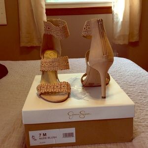 Jessica Simpson Jillesa nude blush sandals size 7